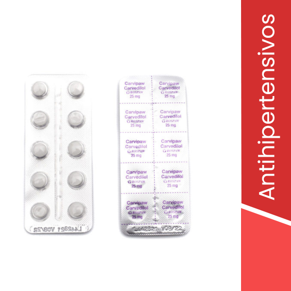 Carvedilol 25 mg x 10 comp