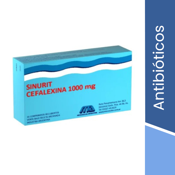 Cefalexina 1 gramo x 8 comp