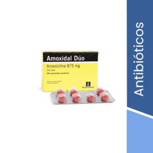 Amoxicilina duo 875 x 14 antibiótico