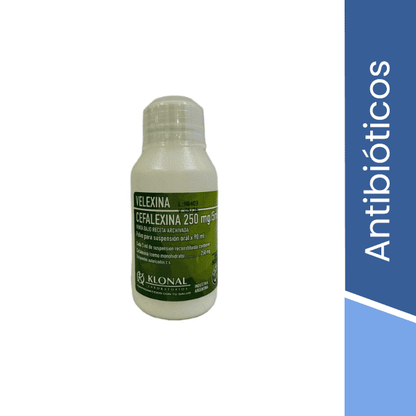 Cefalexina 250 mg jarabe