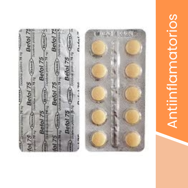 Diclofenac 75 x 10 potásico(OFERTA)