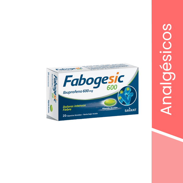fabogesic 600 x 20 caps blandas