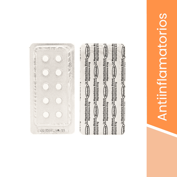 Meprednisona 4 mg x 10