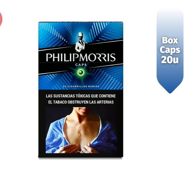 PHILIP MORRIS BLUE SPIN BOX 20 (MASSALIN)