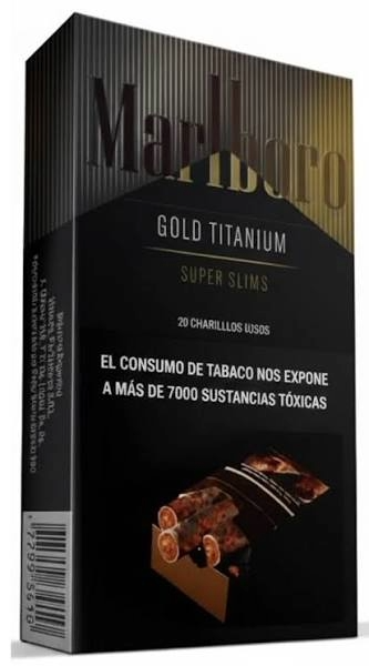MARLBORO GOLD TITANIUM S SLIM BOX 20 X 15 (MASSALIN)