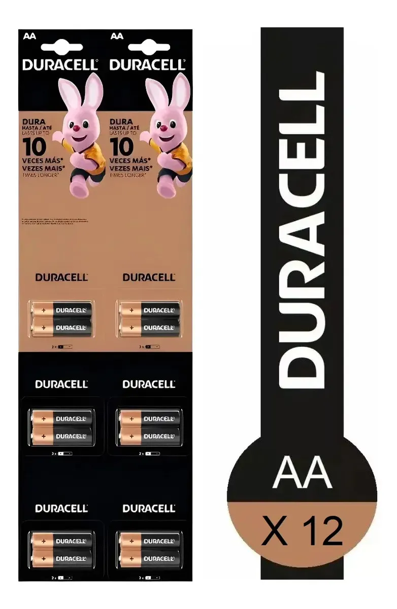 DURACELL AA X 12 PILAS