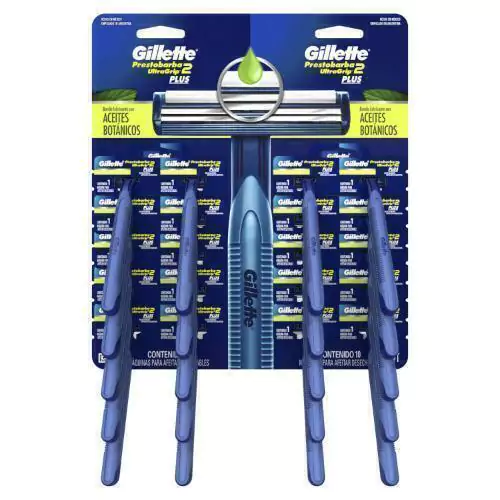 image (64) GILLETE PRESTO ULTRA GRIP 2 PLUS BLIST X 20UN