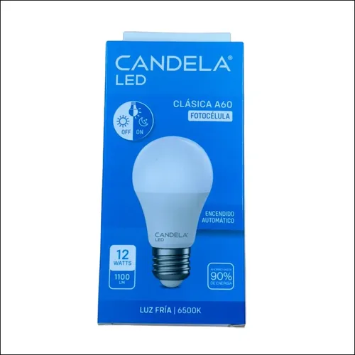 LED CANDELA 12W X 1UN LUZFRIA clasica a60