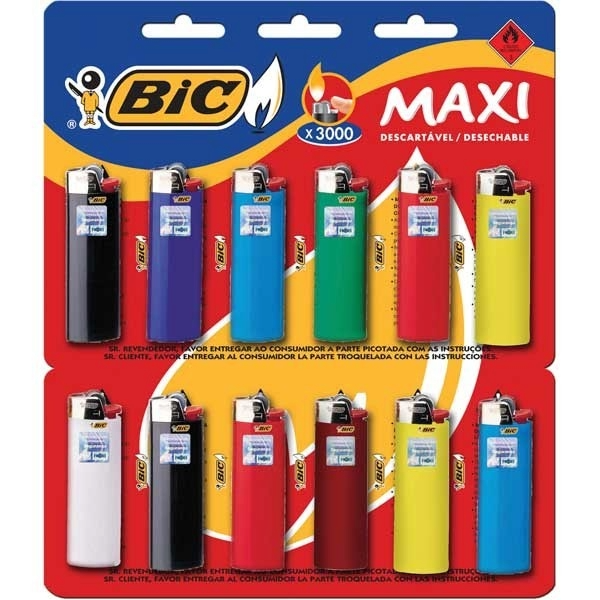 ENCENDEDOR MAXI BIC BLIST X 12 UN.