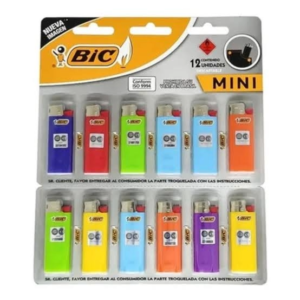 ENCENDEDOR MINI BIC BLIST X 12 UN.